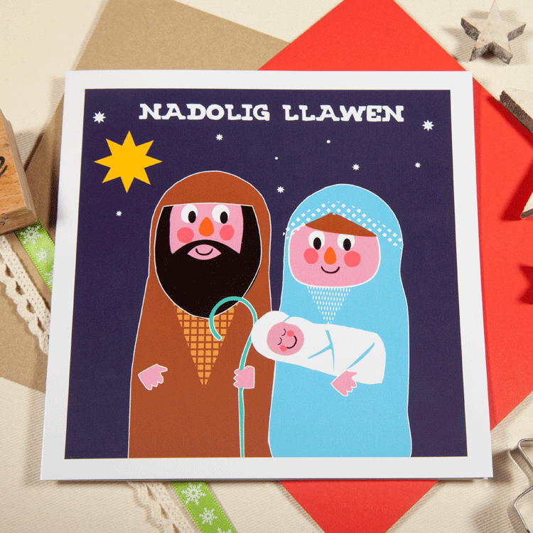 Nadolig Llawen / Merry Christmas - Greeting cards by Oh!Susannah